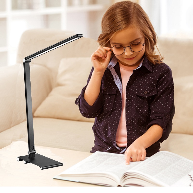 129s Desk Lamp for Study Dimmable led Table Lamp, Touch Dimmer, Color Change Base Night