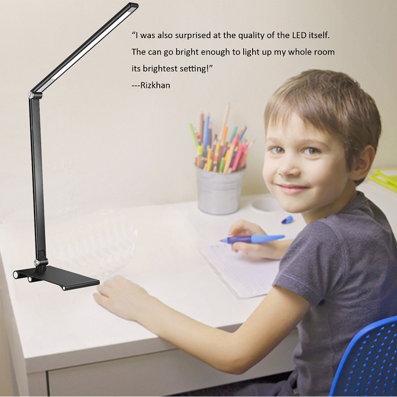 129s Desk Lamp for Study Dimmable led Table Lamp, Touch Dimmer, Color Change Base Night