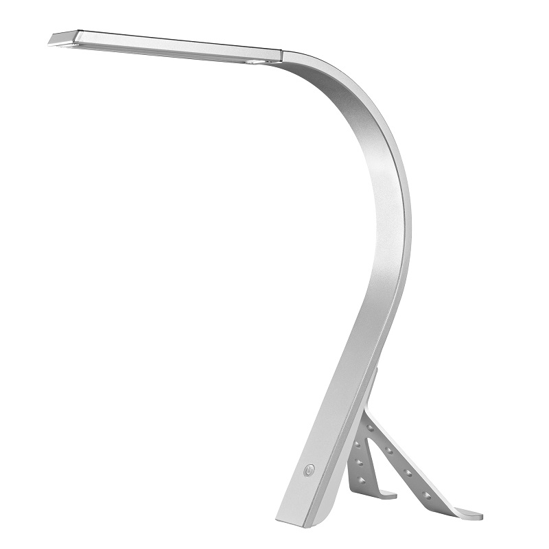 525 Touch Dimmable Clip On Table Lamp Silver led Desk Lamp Metal Swing Arm LED Lezing Light