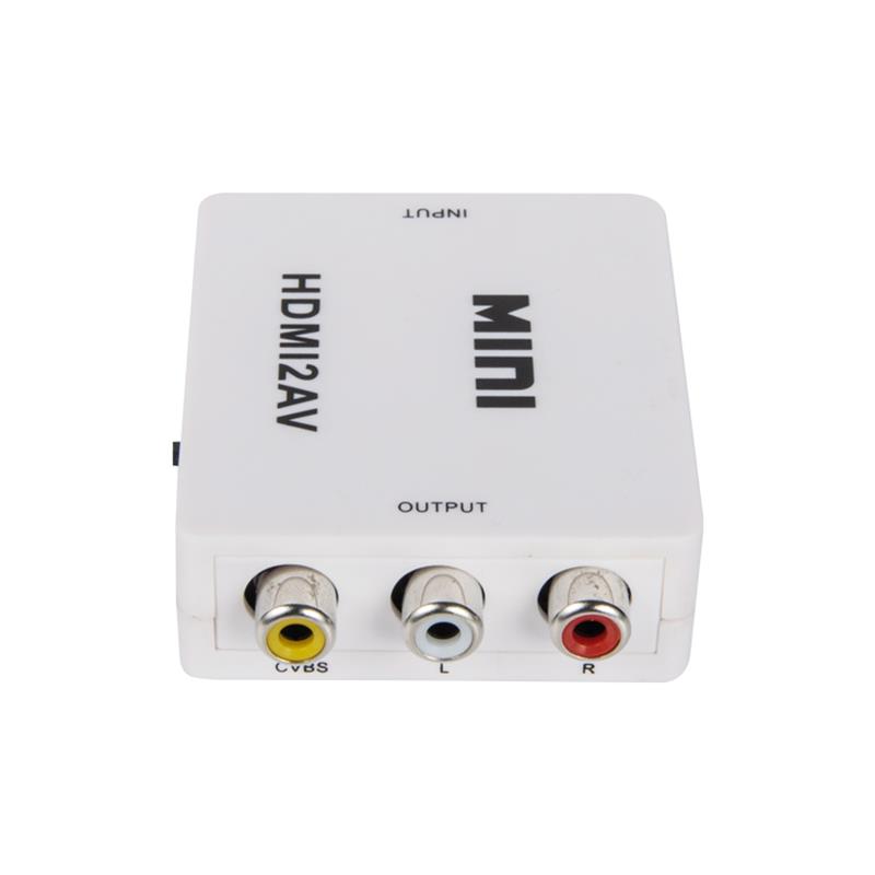 Mini formaat HDMI naar AV / RCA converter 1080P