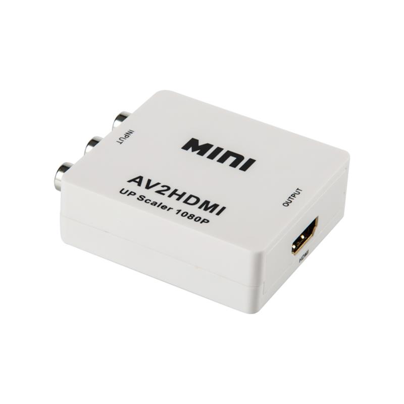 Mini Size AV/RCA/CVBS naar HDMI Converter Uppscaler 720p/1080p