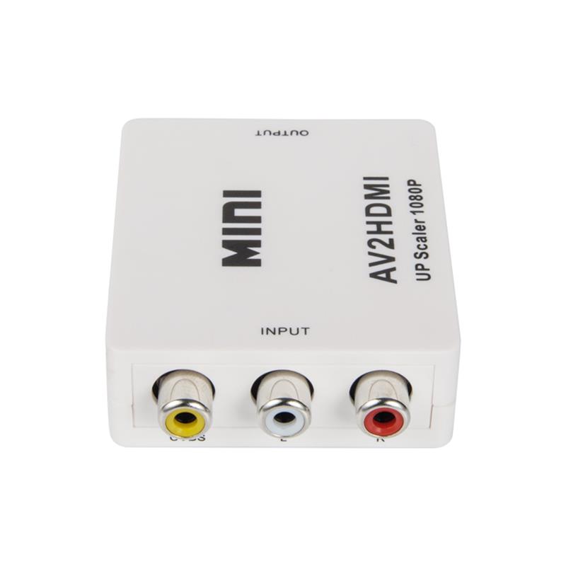 Mini Size AV/RCA/CVBS naar HDMI Converter Uppscaler 720p/1080p