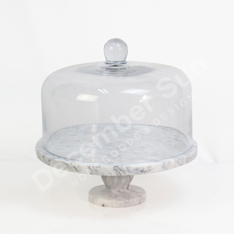 Beste prijs wit marmeren taartstandaard
