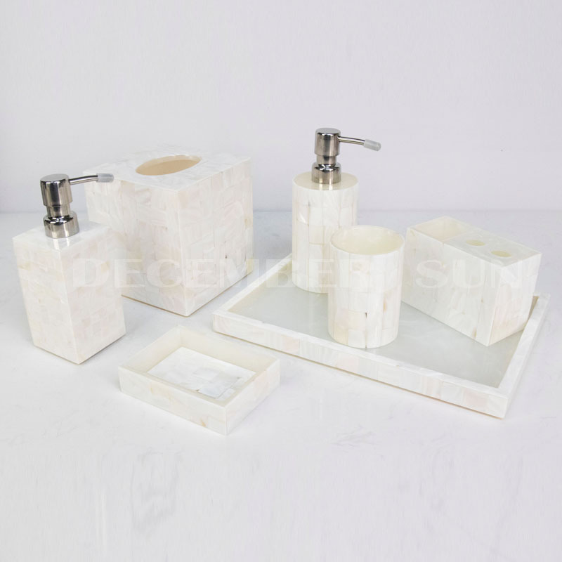 Mooi design hotel hars badkamer accessoires set