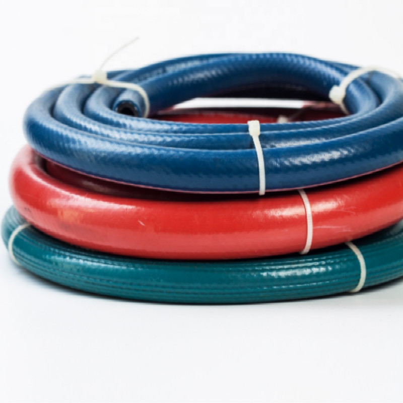 Kleurrijke lucht pvc gevlochten LPG-gasslang directe fabriek