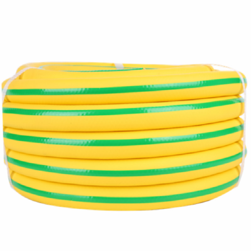 3-laags gele kleur met groene straal superflex pvc waterslang