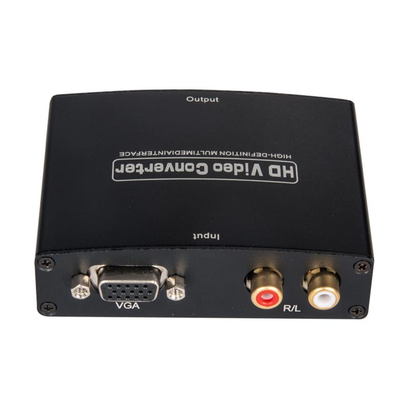 VGA + R / L Audio naar HDMI Converter 1080P