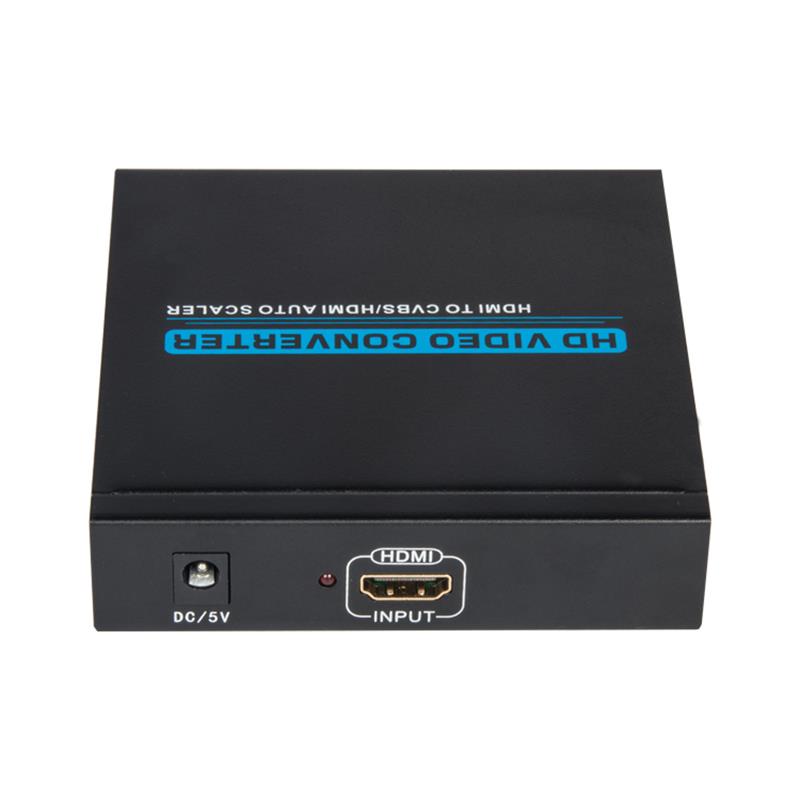 HDMI NAAR CVBS / AV + HDMI CONVERTER Auto Scaler 1080P