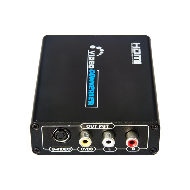 HDMI TO CVBS / AV + S-Video Converter Auto Scaler