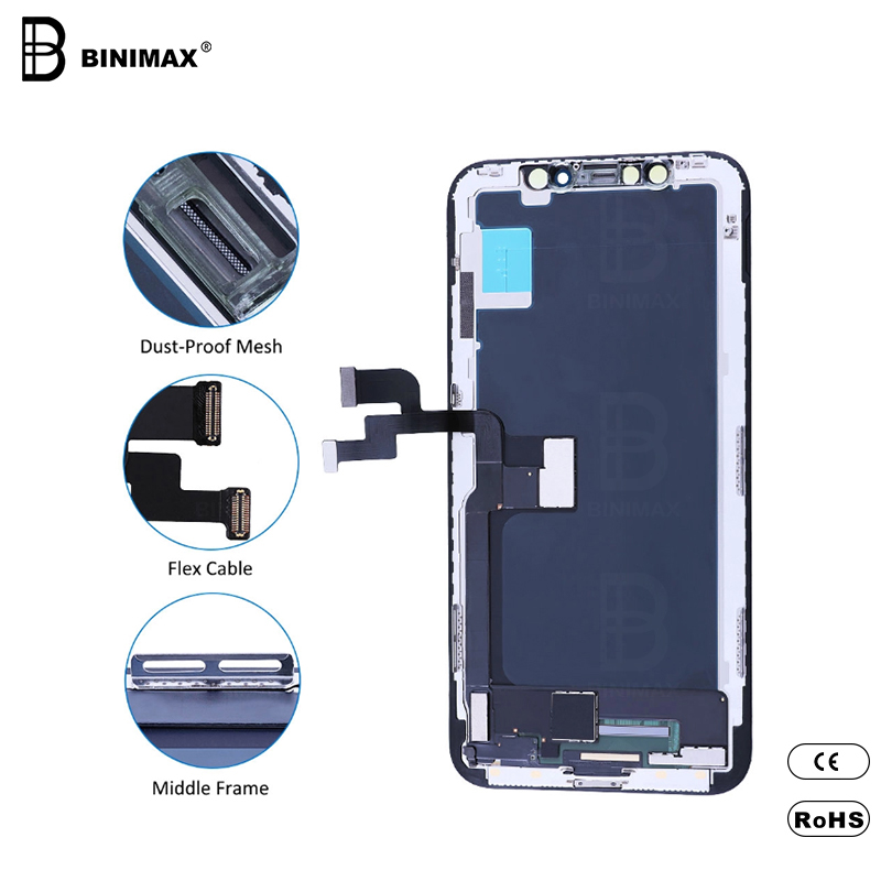 BINIMAX FHD Display LCD mobiele telefoon LCD's voor ip X