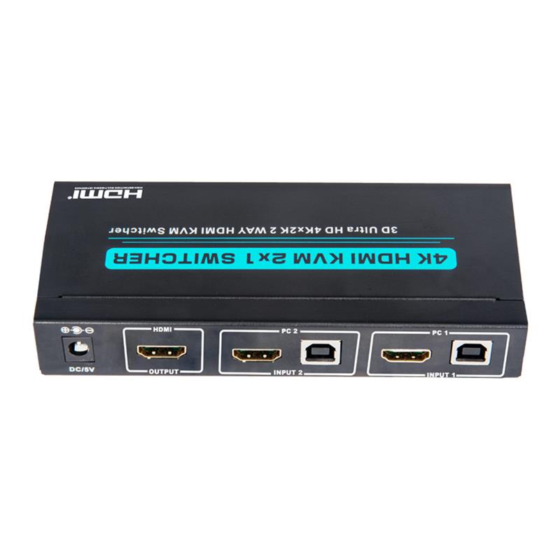 V1.4 HDMI KVM 2x1 Switcher Support 3D Ultra HD 4Kx2K/30Hz