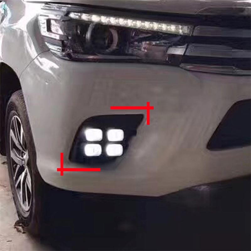 Daglicht voor Toyota Revo/Toyota Hilux 2016,Foglamp voor Toyota Revo/Toyota Hilux DRL