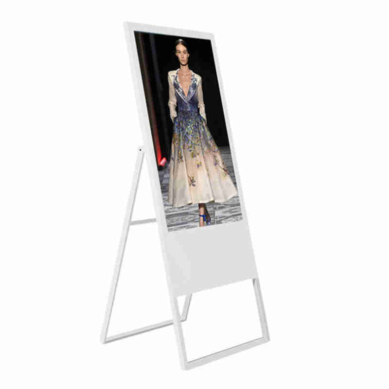 43-inch vloerstaande flexibele en opvouwbare digitale poster met Android-speler voor winkel