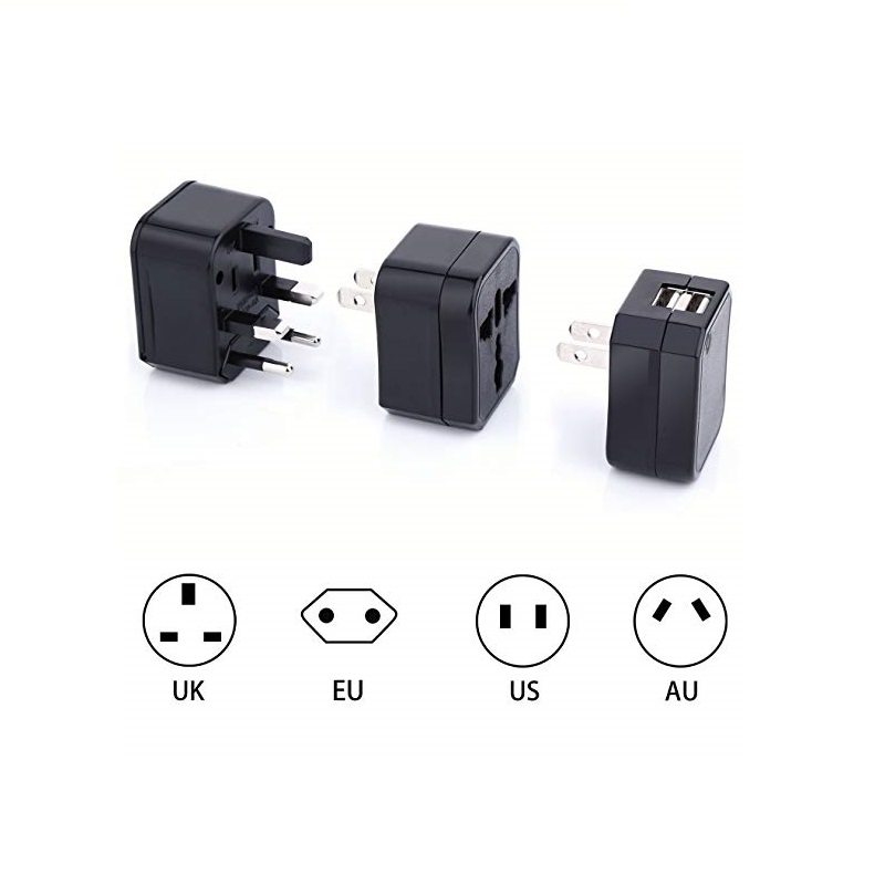 Verjaardagscadeau, relatiegeschenk / huwelijksgeschenk / cadeau-item relatiegeschenk Dual USB smart plug 4 in 1 reisadapter cadeauset