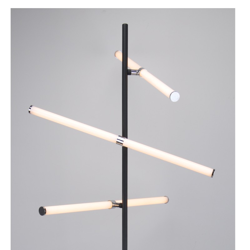 led vloerlamp met 3pcs draaibare acrylbuis