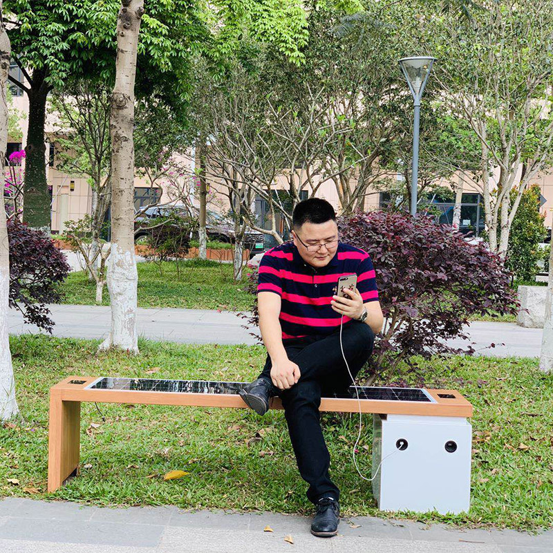 USB Charge Smart Wifi Professional Manufacturer Outdoor Street Bench