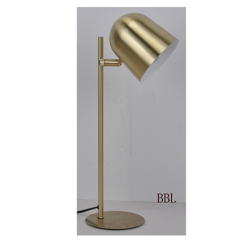 Tafellamp met draaibare metalen kap