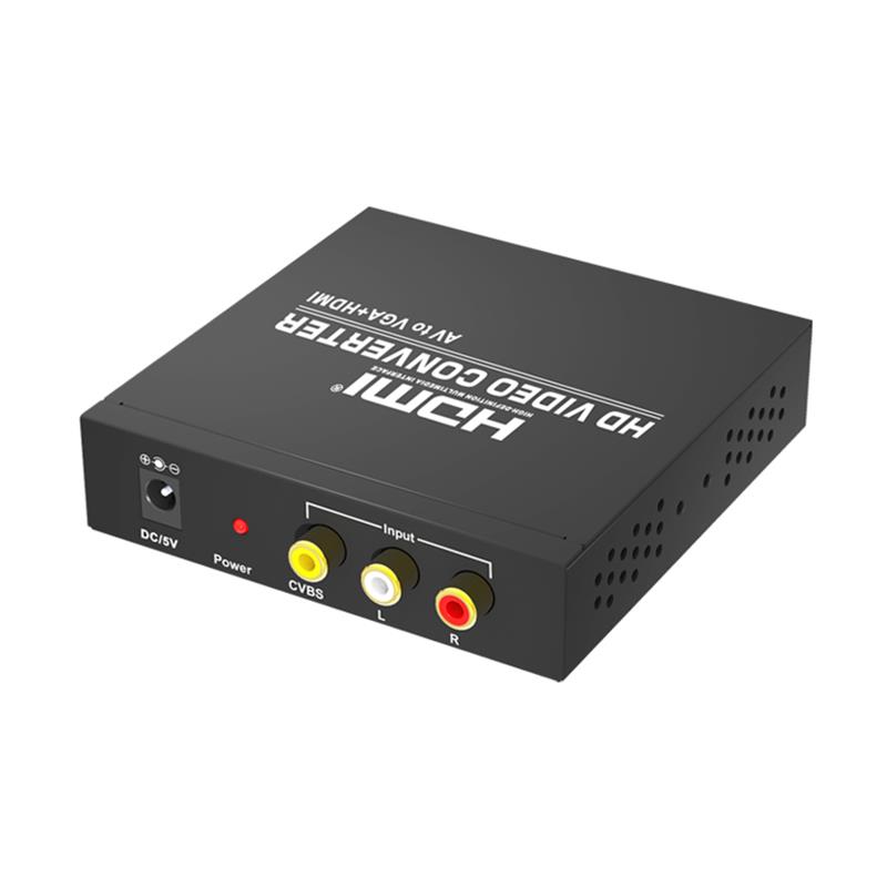 AV naar VGA + HDMI Converter Up Scaler 720P / 1080P