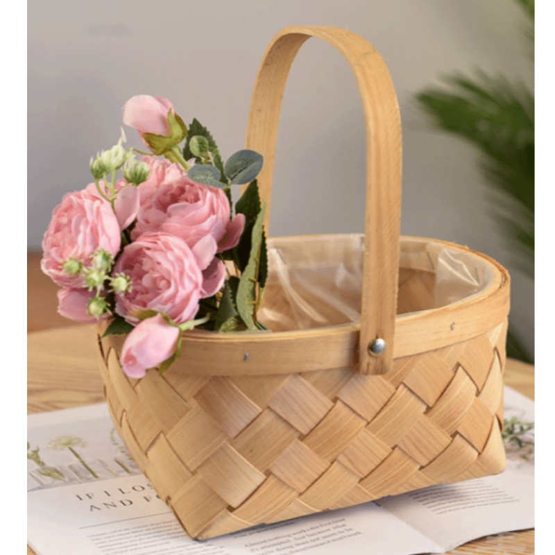 Handgemaakte Home Decor houten bloemenmand