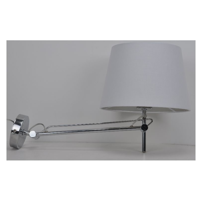 Wandlamp met stoffen kap en verstelbare functie