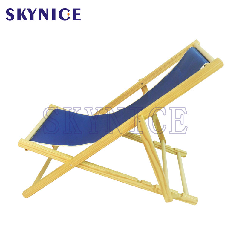 Opvouwbare houten strandfauteuil