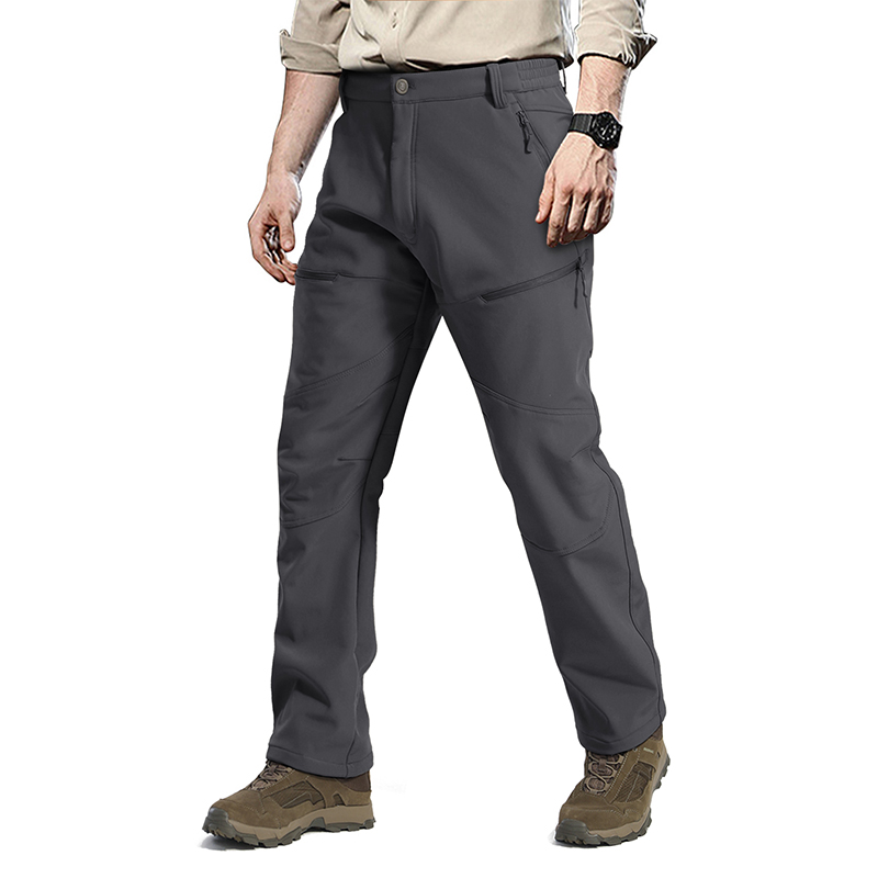 OEM Wholesale Camping Fishing Fleece Outdoor Softshell Pants Broers Met Zipper Pocket, Trekking Pants, Garment Manufactuer