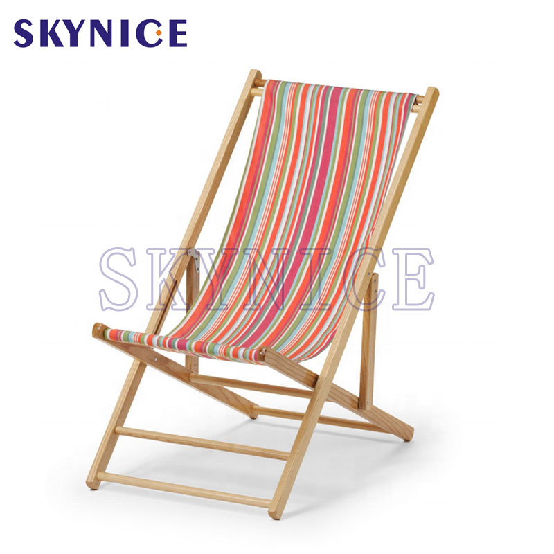 Sunshine Seaside Wooden Lounge Beach Stoel