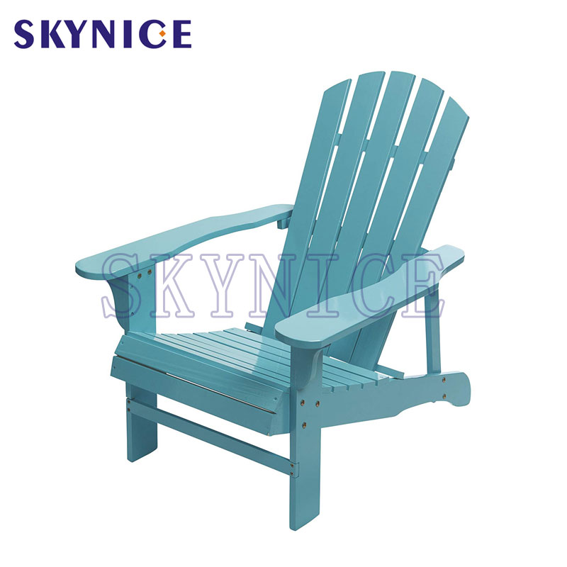 Custom Solid Wood Outdoor Patio Garden Lounge Adirondack Chair
