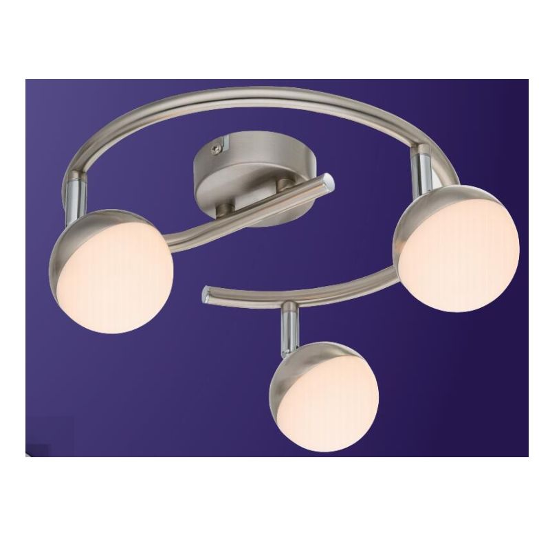 Hoogspannings LED-spot light-3, met halfbol kunststof kap