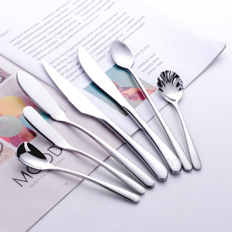 bulk diner bestek set flatware 18/10,roestvrij staal platware gebruikt restaurant dinnerware