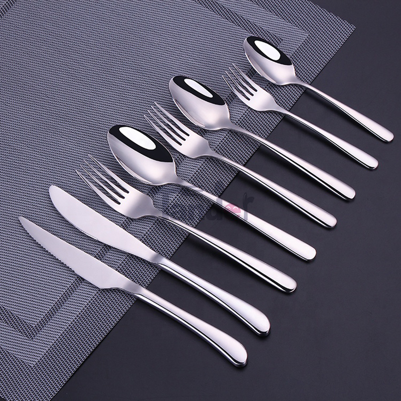 bulk diner bestek set flatware 18/10,roestvrij staal platware gebruikt restaurant dinnerware