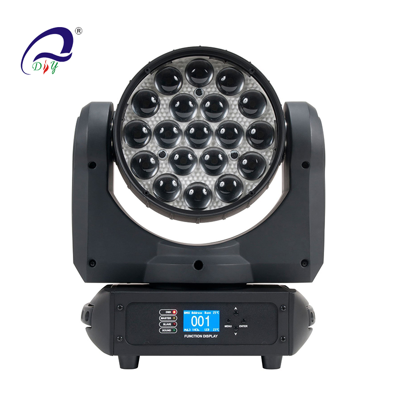 PL-65 19pcs*12W was LED Zoom Moving Head Light voor podium en disco