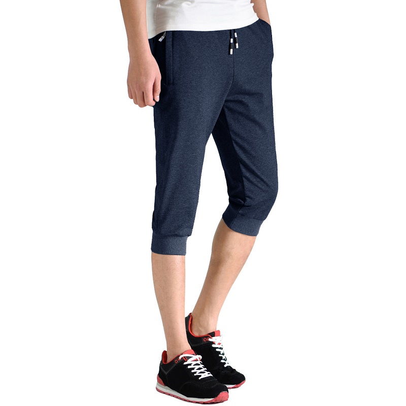 Heren joggers Ademende training Workout Gym broek met ritszakken Running Bottoms