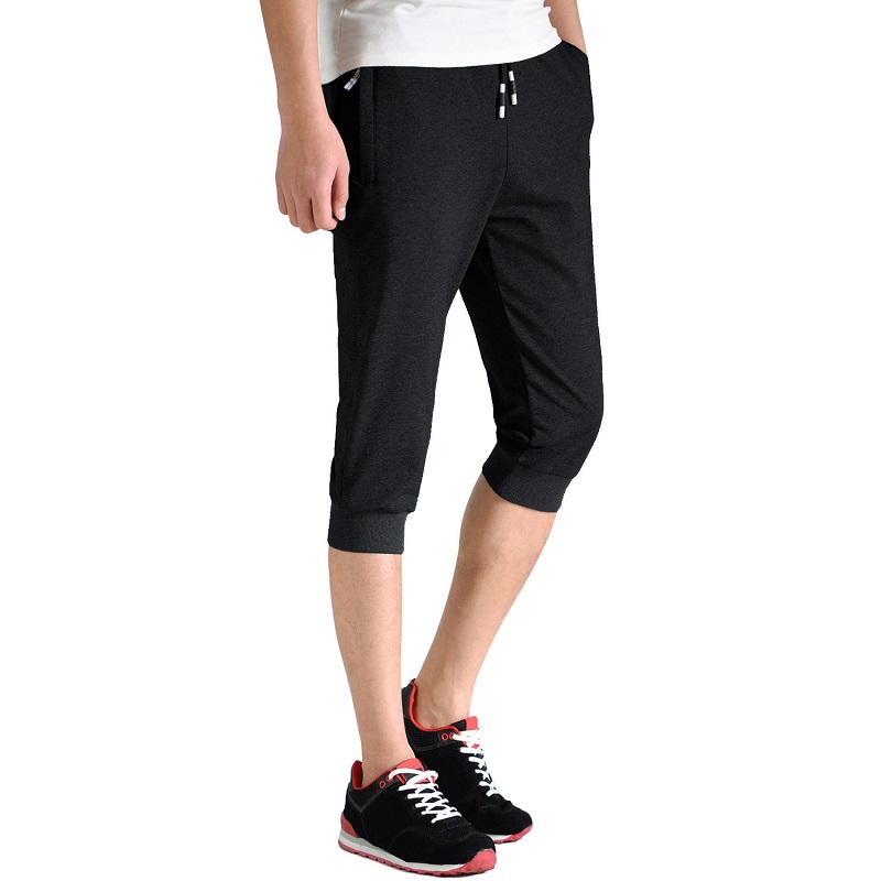 Heren joggers Ademende training Workout Gym broek met ritszakken Running Bottoms