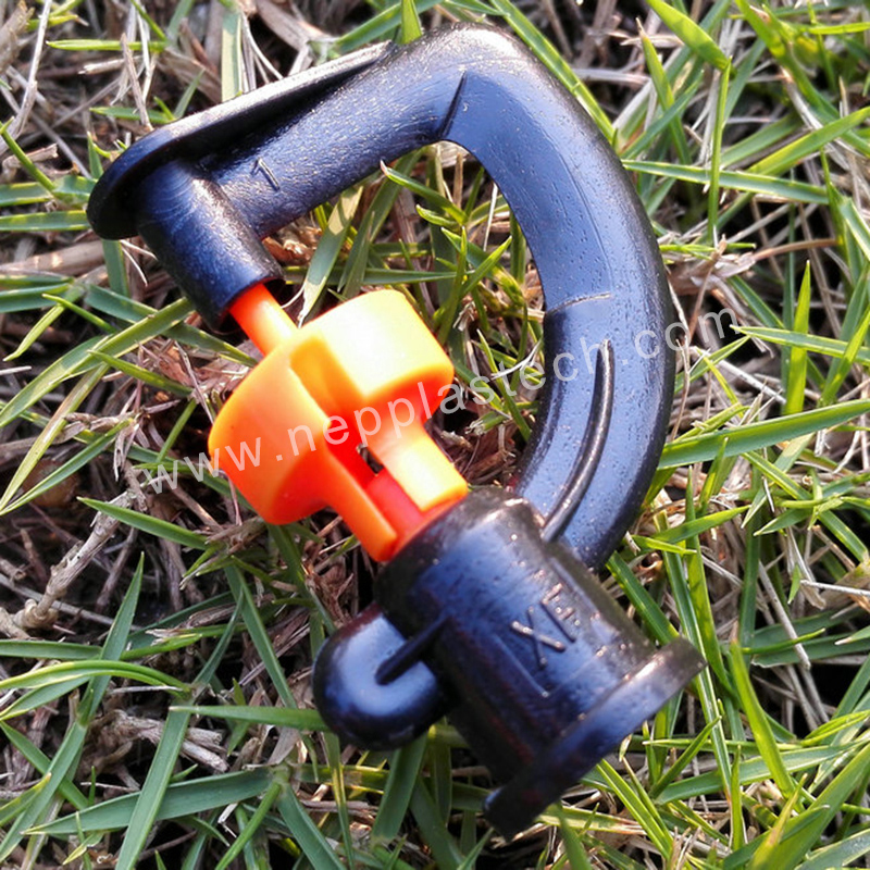 Orchard automatisch irrigatiesysteem micro roterende sproeiers
