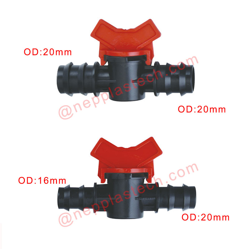 tuin zonne-automatische irrigatie druppelslang kleppen landbouw irrigatie druppeltape connector kleppen