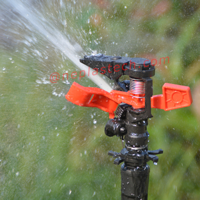 afstand instelbaar en sproeihoek regelbaar Kunststof Tuin gazon landbouwgrond impuls Sprinklers