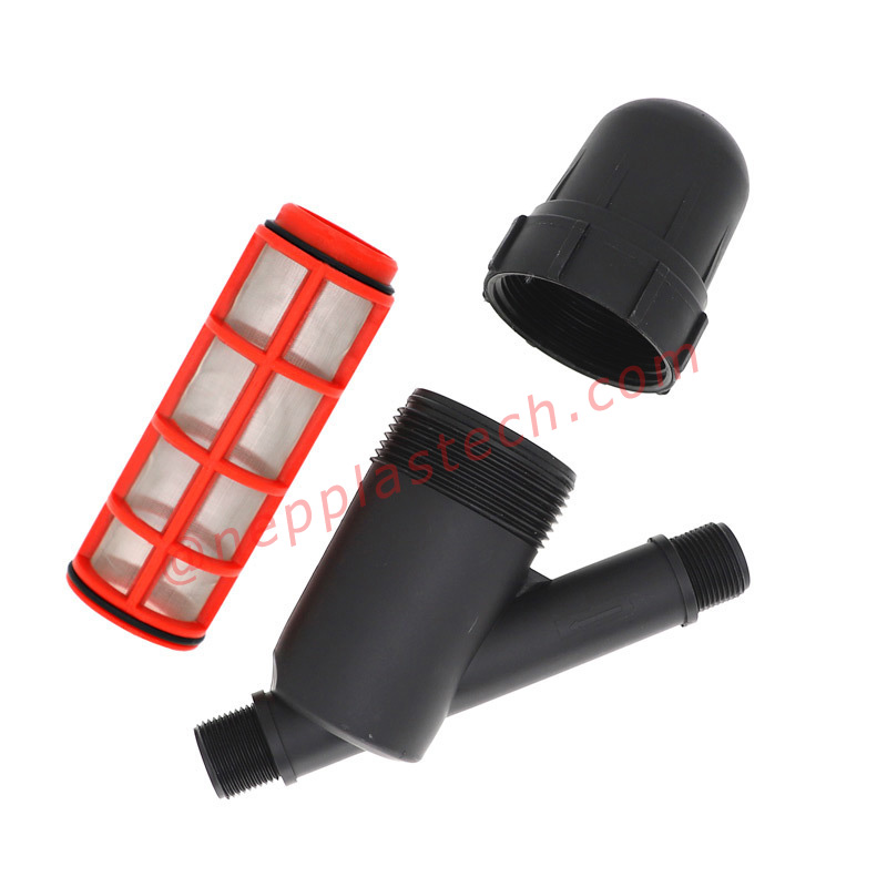 1 inch landbouw druppelirrigatiesysteem schijffilters tuinlandschap irrigatie schermfilters Y type