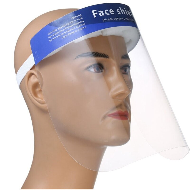 Plastic Face Shield Anti-Saliva Windproof Dustproof Safety Face Shield Full Face Cover Mannen