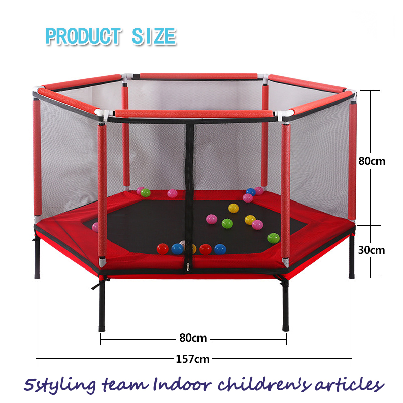 Trampoline kinderhuis trampoline ouder kind interactieve spelletjes fitness trampoline met veiligheidsnet babyverzorging hek