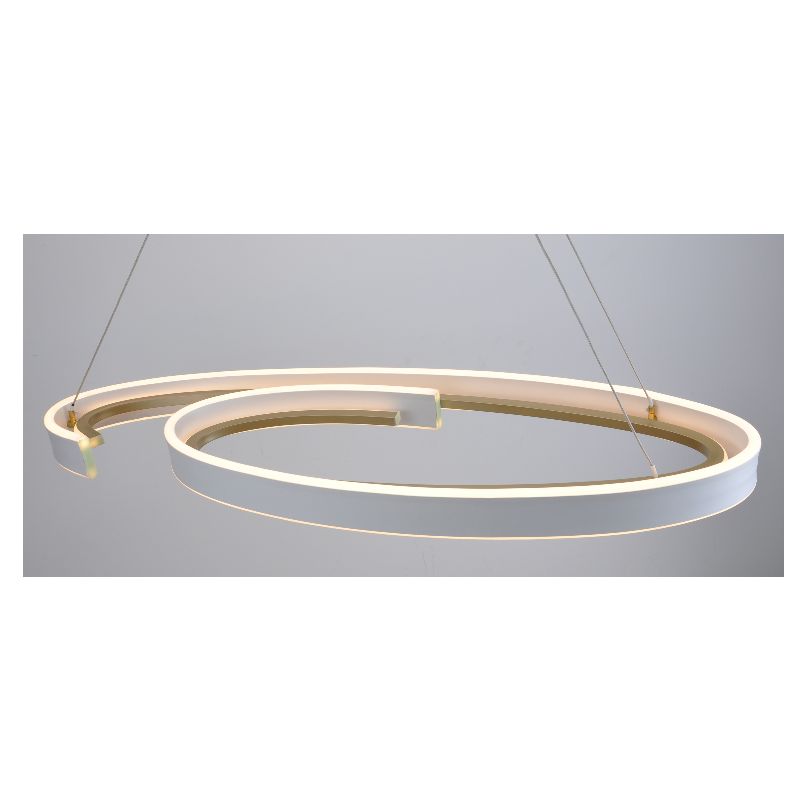 led hanger lamp met spoorvorm, licht op en neer