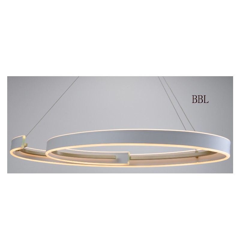 led hanger lamp met spoorvorm, licht op en neer