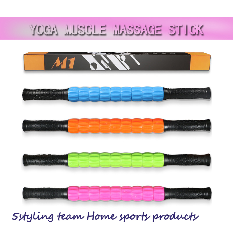Fitness spiermassage stok Yoga diepe spierontspanning massage as privé-onderwijs fascia roller-versnellingsbak massage stok