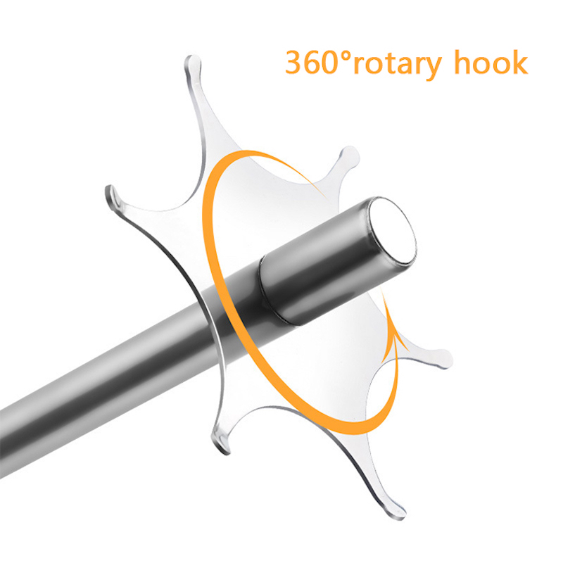 Keuken Rotary Rack Shovel Hanger Roestvrijstalen houder Roterende opbergplank Kookgereedschap Organizer