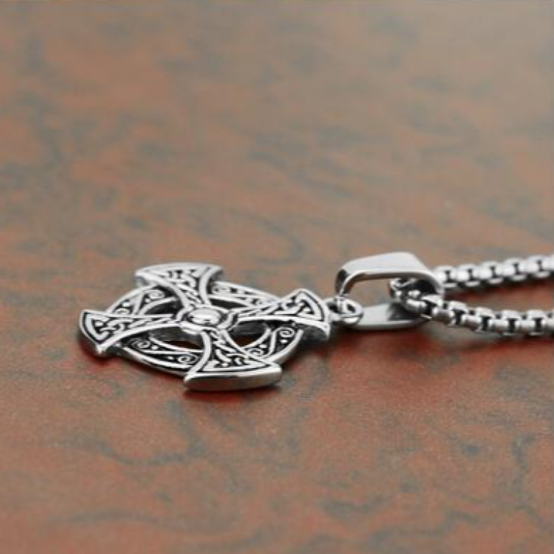 Persoonlijke sieraden Koreaanse mode mannen Stainless Steel Cross Pendant tag Retro Patroon Kruis Pendant
