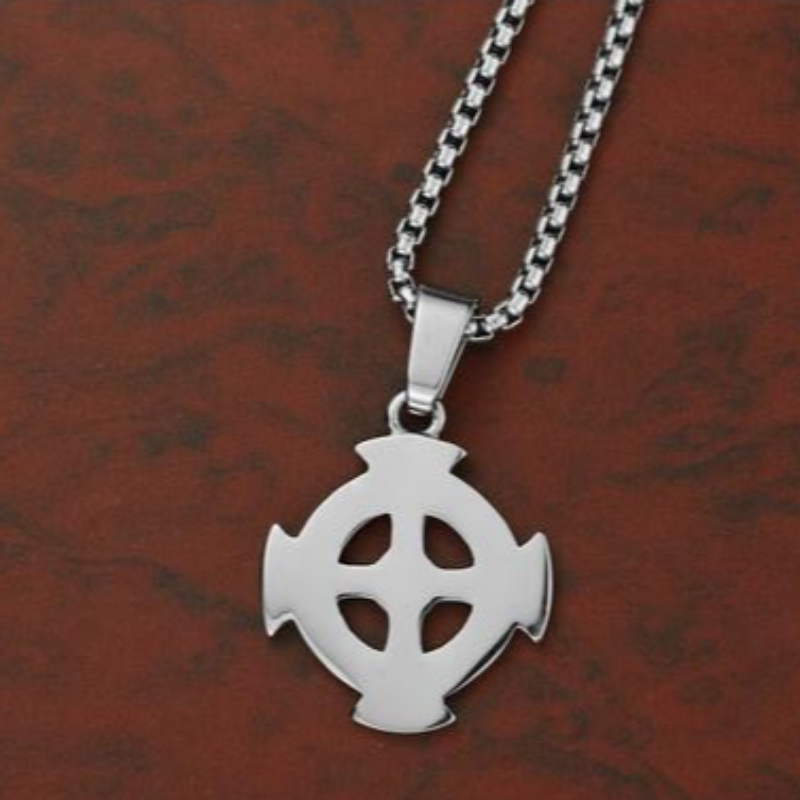 Persoonlijke sieraden Koreaanse mode mannen Stainless Steel Cross Pendant tag Retro Patroon Kruis Pendant