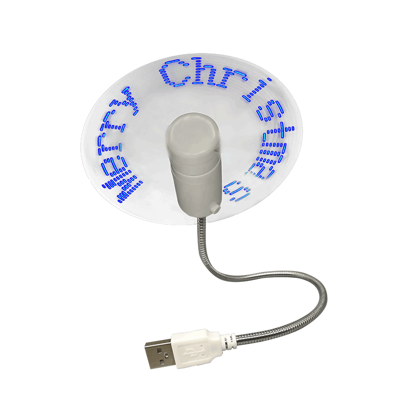 USB led klokventilator S02