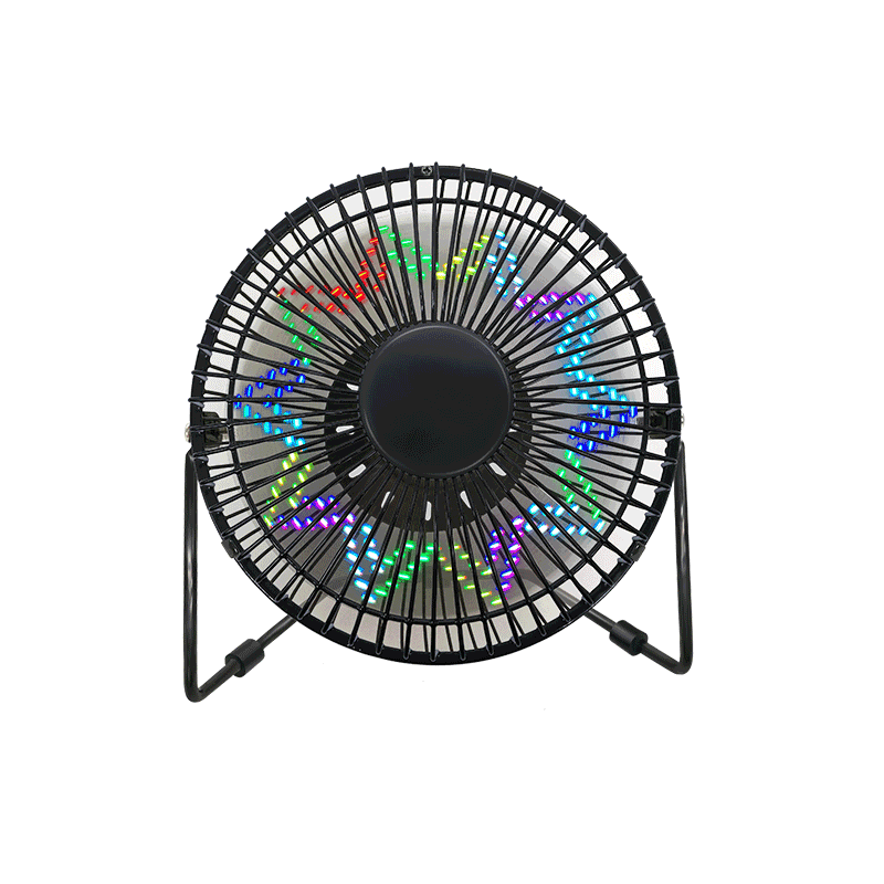 LED-klokdisplayventilator met temperatuur Tijd Datum 6 inch (6B)