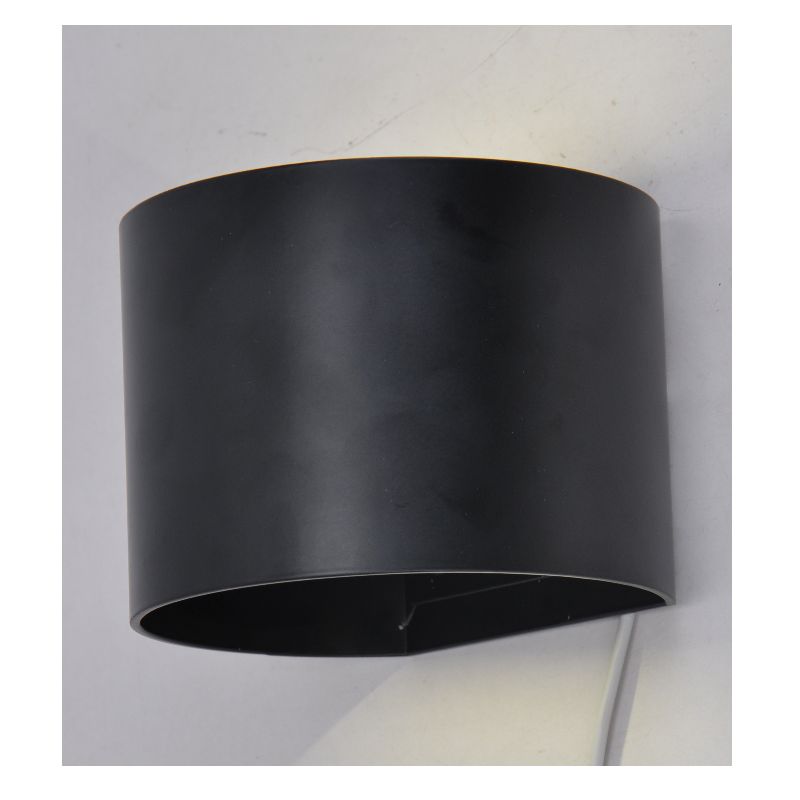 led boogwandlamp met led-geleider, licht boven en beneden