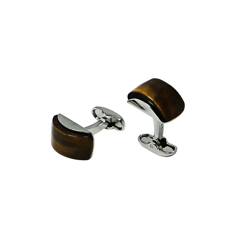 Tiger's Eye Mountain Unique Cuff Links